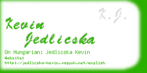 kevin jedlicska business card